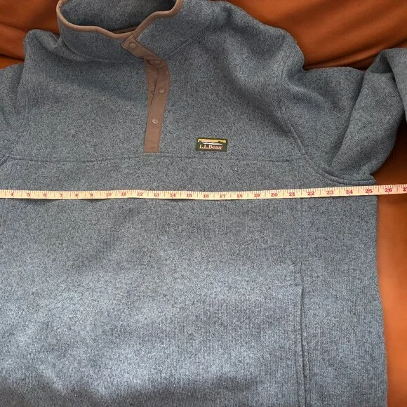 L.L. Bean Man’s Sweater Fleece Pullover, XL - Picture 4 of 6